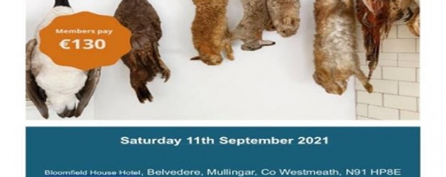 Safe Handling of Wild Game Meat Course on Saturday 11th of September 2021